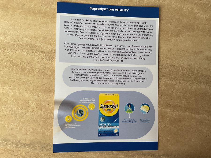 Supradyn pro Vitality